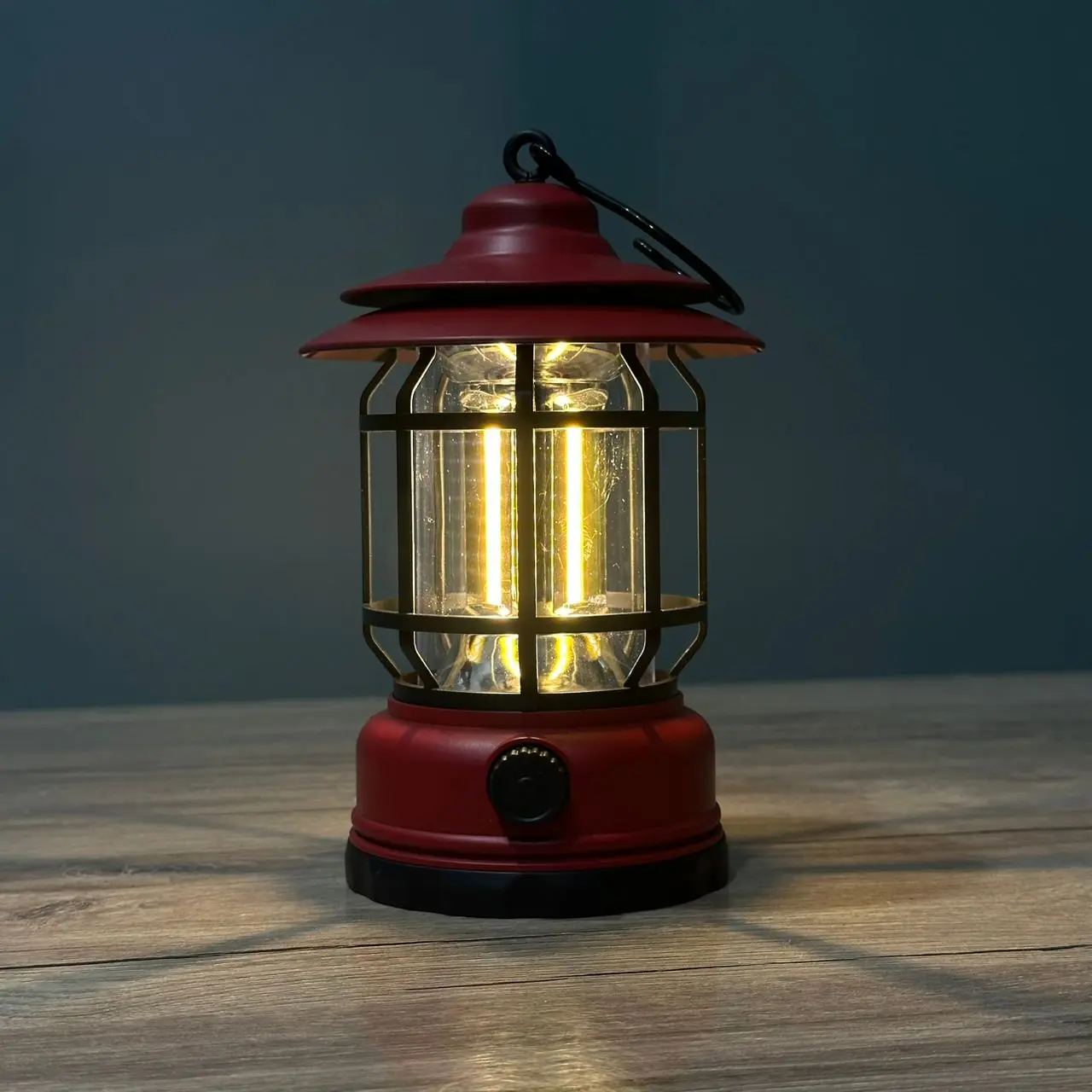 FANOUS LANTERNE CAMPING L-27 LAMPE LED AVEC BATTERY RECHARGEABLE RED ROUGE